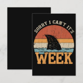 Sorry dat ik haar week geen grappige haaiengeschen kaart (Voorkant / Achterkant)