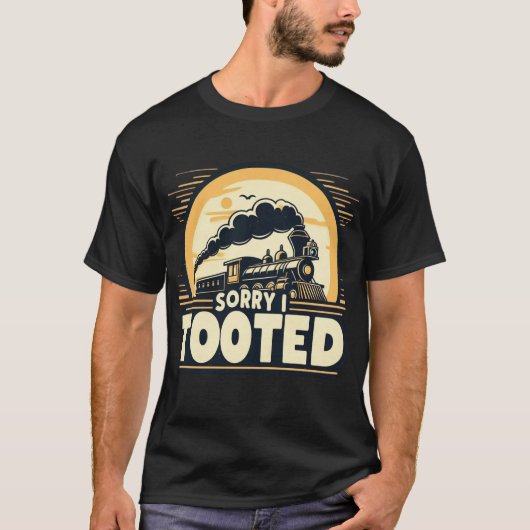 Sorry dat ik heb gekozen - Grappig Trein Toting Pu T-shirt (Voorkant)