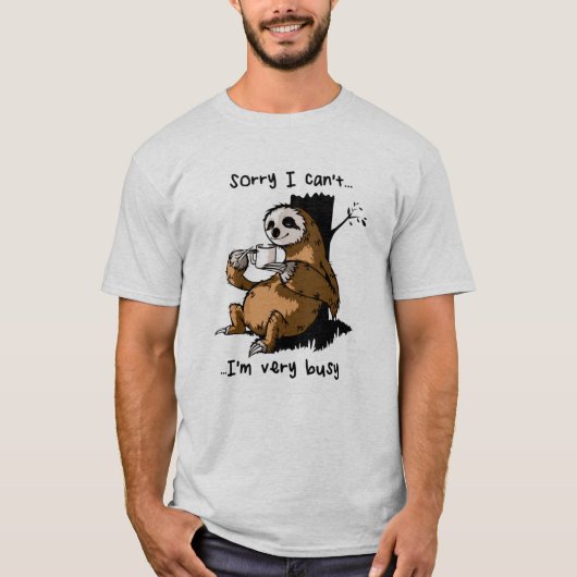 Sorry dat ik het erg druk heb t-shirt (Voorkant)