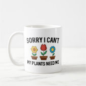 Sorry dat ik het niet kan. koffiemok (Links)
