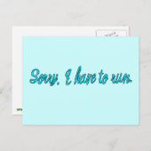 Sorry dat ik Humor moet runnen Briefkaart (Voorkant / Achterkant)