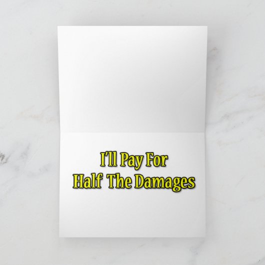 Sorry dat ik in je auto heb geduwd grappig specifi kaart (Binnen)