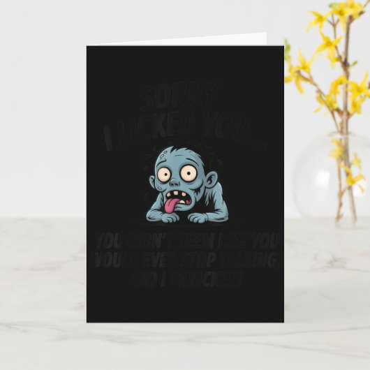 Sorry dat ik je aflikte, je leek niet iemand die kaart (Gele Bloem)