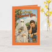 Sorry dat ik je Ghostte Verontschuldiging (Vrouw a Kaart (Gele Bloem)