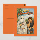 Sorry dat ik je ghostte (Vrouw naar Man) Briefkaart (Voorkant / Achterkant)