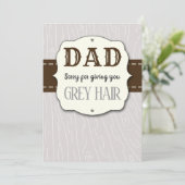 Sorry dat ik je grijze Vaderdag geef. (Staand voorkant)