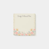 Sorry dat ik je heb gemist roze bloemige Waterverf Post-it® Notes (Voorkant)