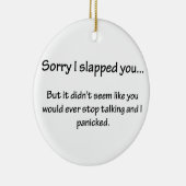 Sorry dat ik je heb verraden... keramisch ornament (Rechts)
