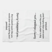 Sorry dat ik je heb verraden... theedoek (Horizontaal)