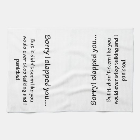 Sorry dat ik je heb verraden... theedoek (Horizontaal)
