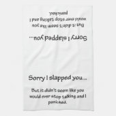 Sorry dat ik je heb verraden... theedoek (Verticaal)