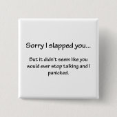 Sorry dat ik je heb verraden... vierkante button 5,1 cm (Voorkant)