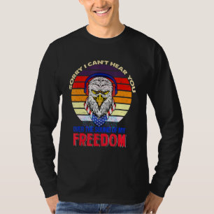 Sorry dat ik je niet hoor over het geluid van mijn t-shirt