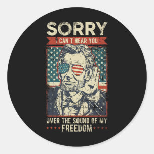 Sorry dat ik je niet kan horen klinken van mijn vr ronde sticker