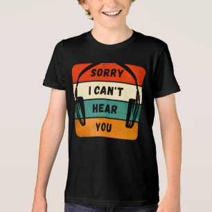 Sorry dat ik je niet kan horen - Retro Hoofdtelefo Tri-Blend Shirt