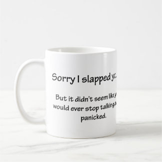 Sorry dat ik je sloeg... koffiemok