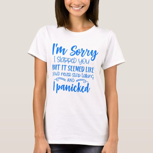 Sorry dat ik je sloeg t-shirt (Voorkant)