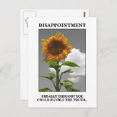 Sorry dat ik je teleurstel, maar je teleurstelt me briefkaart (Voorkant / Achterkant)