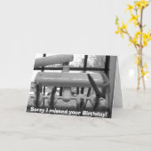 Sorry dat ik je verjaardag heb gemist! kaart (Gele Bloem)