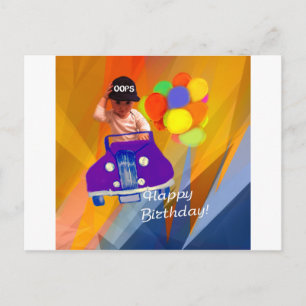 Sorry dat ik je verjaardag vergeten ben. briefkaart