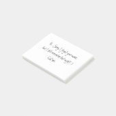 Sorry dat ik jouw naam vergat. Dating Love Black W Post-it® Notes (Schuin)