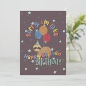 Sorry dat ik laat ben. Happy Belated Birthday Kaart (Staand voorkant)