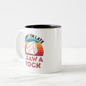 Sorry dat ik laat ben om een Rockhound Collector t Tweekleurige Koffiemok (Voorkant links)