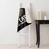 Sorry dat ik laat op mijn kat zit grappig huisdier sherpa deken (In situ)