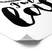 Sorry dat ik Latte Funny Coffee Lover Puns ben Poster (Hoek)