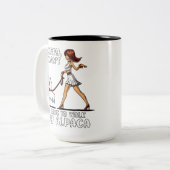 Sorry dat ik mijn Alpaca Llama moet lopen Tweekleurige Koffiemok (Voorkant links)