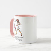 Sorry dat ik mijn Flamingo Bird moet lopen. Mok (Voorkant links)