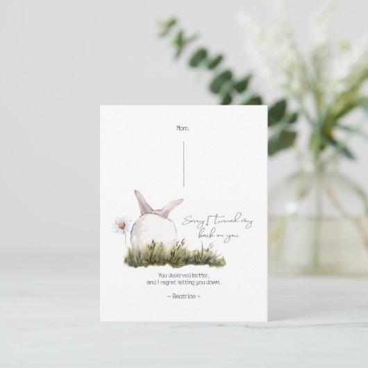 Sorry dat ik mijn verontschuldigende Kaart heb ter (Staand voorkant)