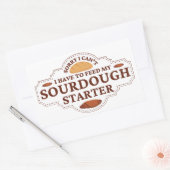 Sorry dat ik mijn zuurdeegster niet hoef te voeden rechthoekige sticker (Envelop)