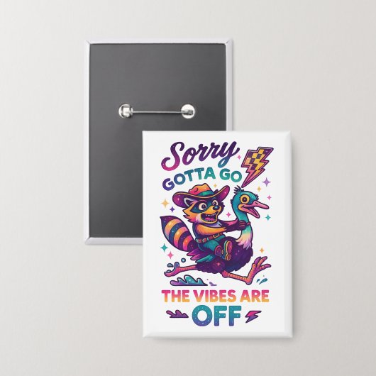 Sorry dat ik moet gaan... button (Voorkant / Achterkant)