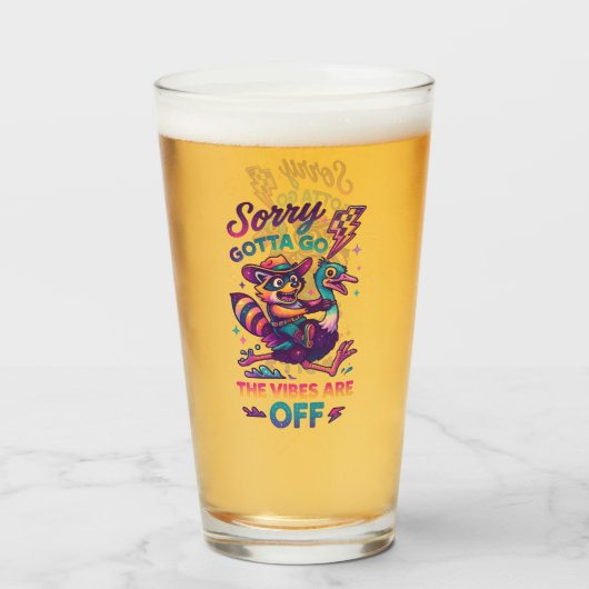 Sorry dat ik moet gaan... glas (Voorkant gevuld)