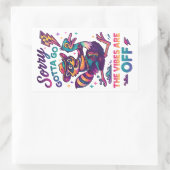 Sorry dat ik moet gaan... rechthoekige sticker (Tas)