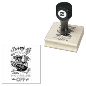 Sorry dat ik moet gaan... rubberstempel (Gestempeld)