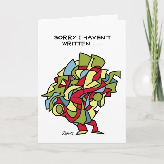 Sorry dat ik niet geschreven heb kaart (Voorkant)