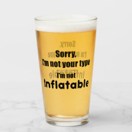 Sorry dat ik niet je type ben glas