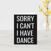 Sorry dat ik niet kan dansen kaart (Gele Bloem)