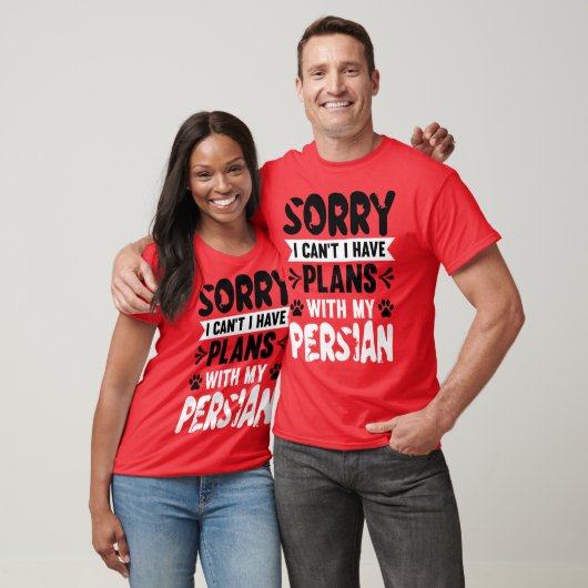 Sorry dat ik niet kan plannen met mijn Perzisch T-shirt (Unisex)