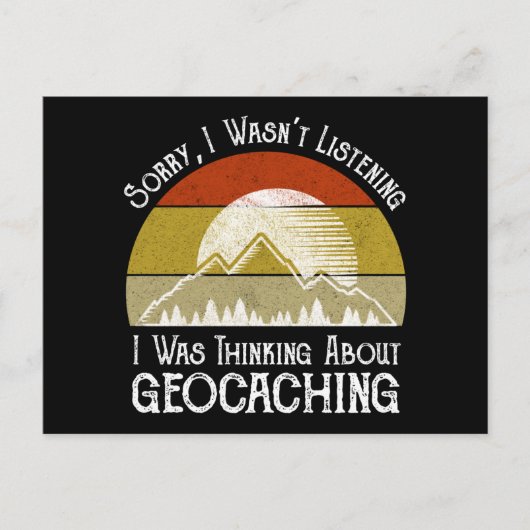 Sorry dat ik niet luisterde naar Geocaching Briefkaart (Voorkant)