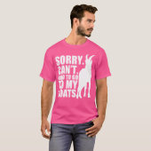 Sorry dat ik niet naar mijn boerin hoef te gaan t-shirt (Voorkant volledig)