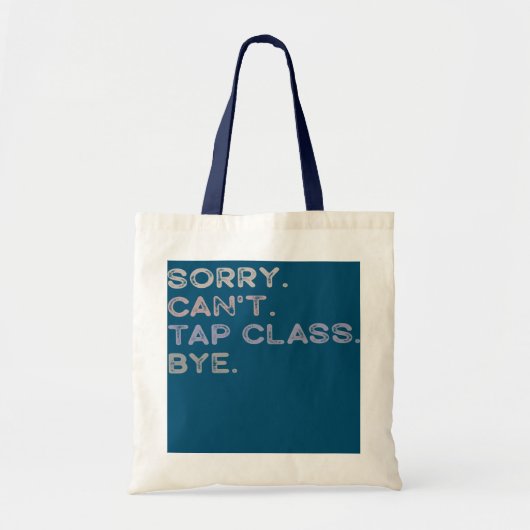 Sorry dat ik niet op de klas kan tikken. tote bag (Voorkant)
