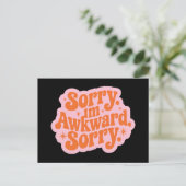 Sorry dat ik onhandig ben sorry briefkaart (Staand voorkant)