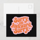 Sorry dat ik onhandig ben sorry briefkaart (Voorkant / Achterkant)