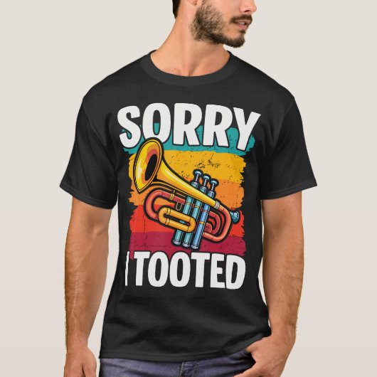 Sorry dat ik op de trompet heb getoeterd Marchingb T-shirt (Voorkant)