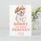 SORRY DAT IK PERFECT BEN FEESTDAGENKAART (Staand voorkant)