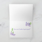 Sorry dat ik Phlox Flowers en Word Art Card verget Feestdagen Kaart (Binnen)