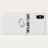 Sorry dat ik plannen heb Case-Mate iPhone case (Achterkant (horizontaal))
